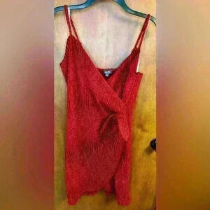 Women’s lily rose strappy red dress NWOT